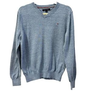 Tommy‎ Hilfiger Men’s Long Sleeve V Neck Pullover Sweater  Sz M